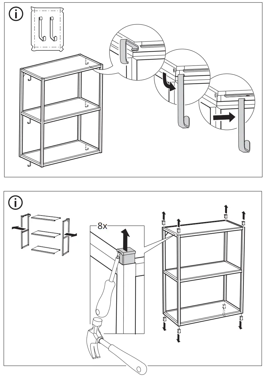 IKEA ENHET Corner Kitchen Anthracite Concrete Effect - fig12
