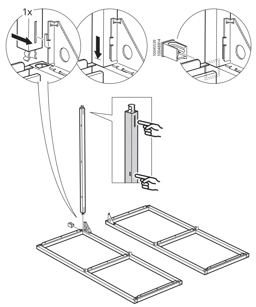 IKEA ENHET Corner Kitchen Anthracite Concrete Effect - fig4