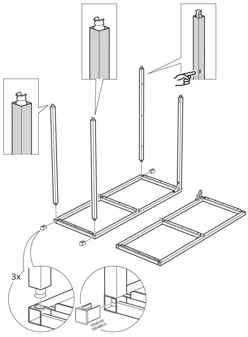 IKEA ENHET Corner Kitchen Anthracite Concrete Effect - fig5