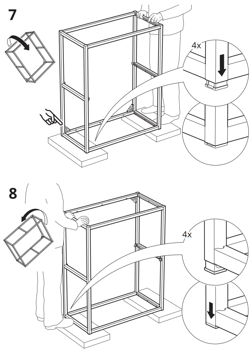 IKEA ENHET Corner Kitchen Anthracite Concrete Effect - fig7