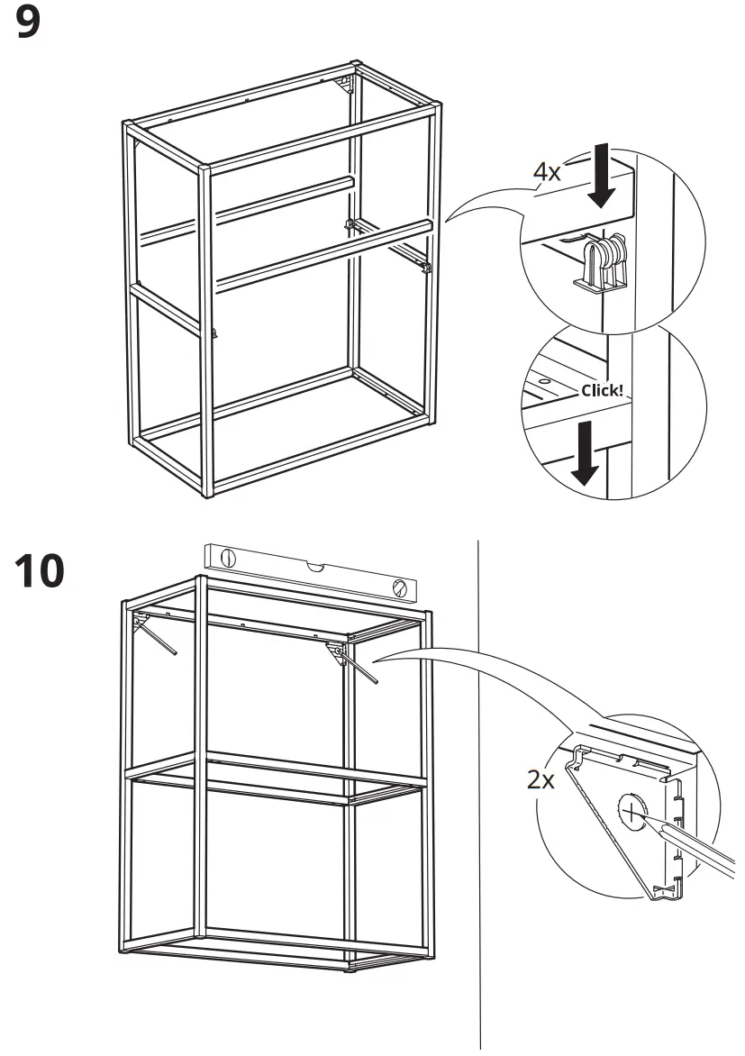 IKEA ENHET Corner Kitchen Anthracite Concrete Effect - fig8