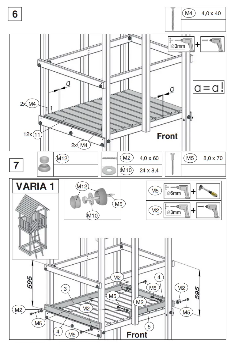 weka 816 1002 00 00 Children Play Tower - Parts 11