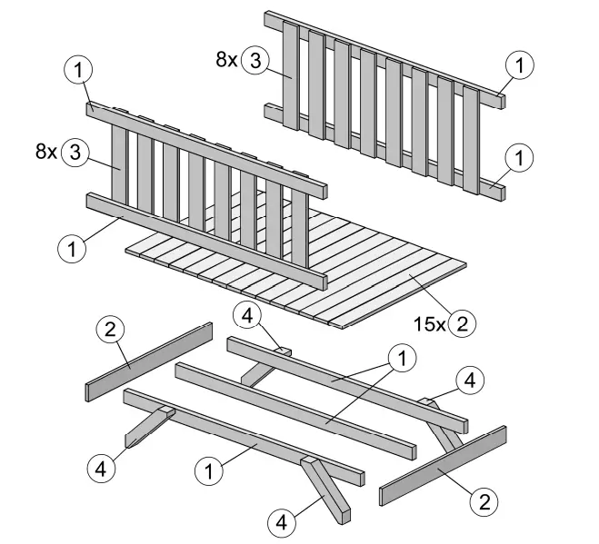 weka 816 1002 00 00 Children Play Tower - Parts 3