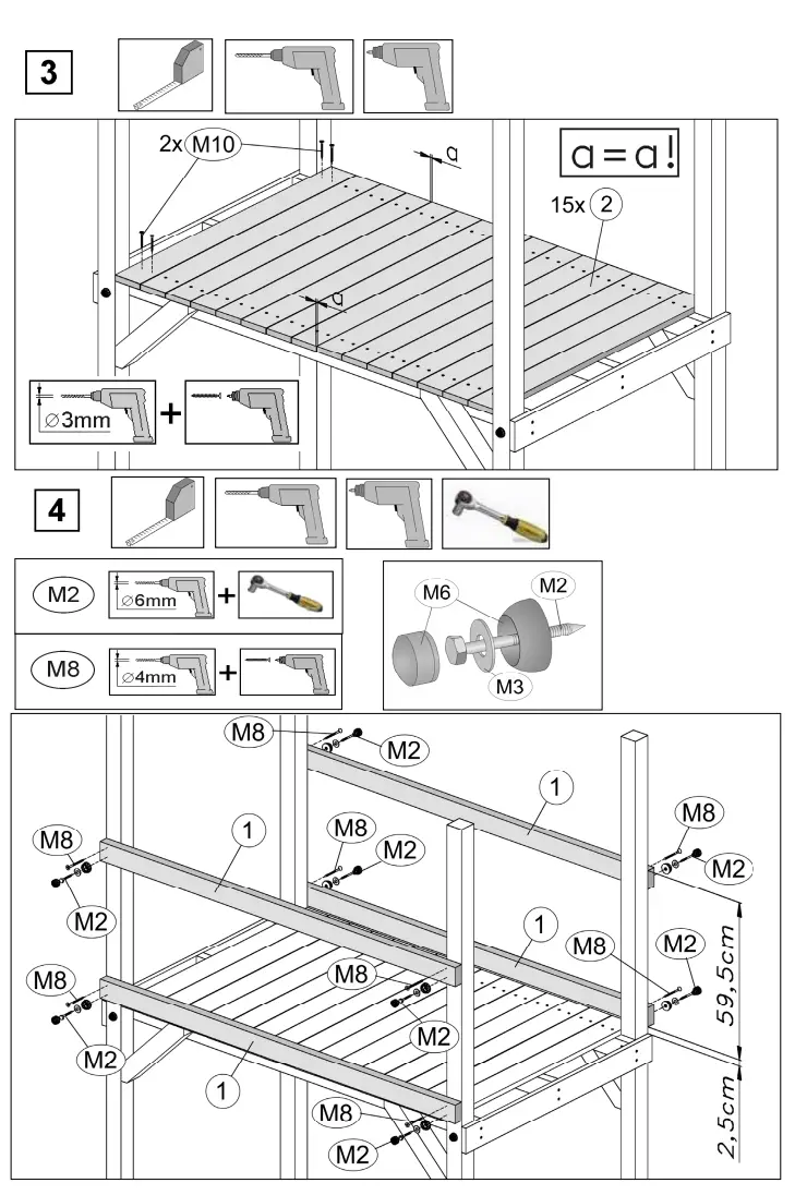 weka 816 1002 00 00 Children Play Tower - Parts 5