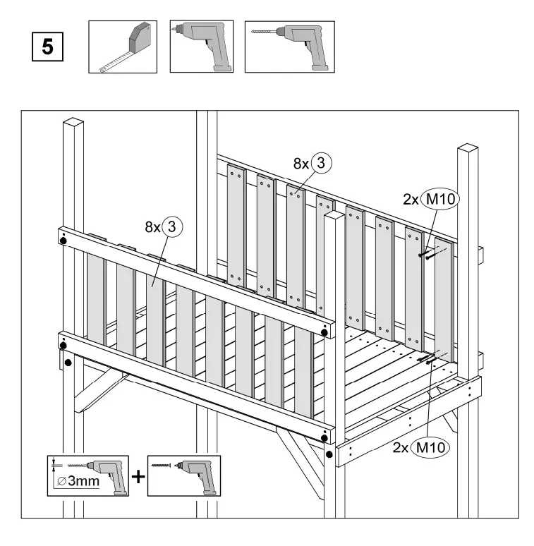 weka 816 1002 00 00 Children Play Tower - Parts 6