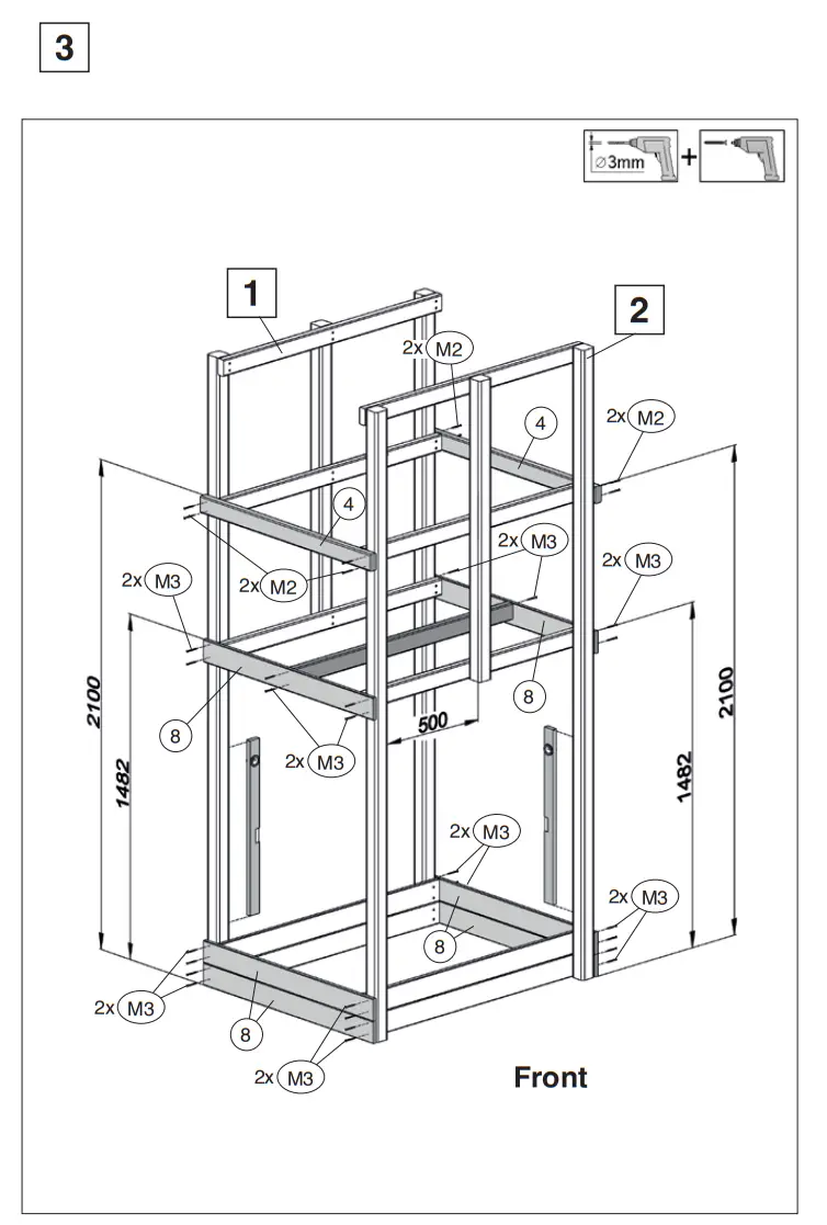 weka 816 1002 00 00 Children Play Tower - Parts 8