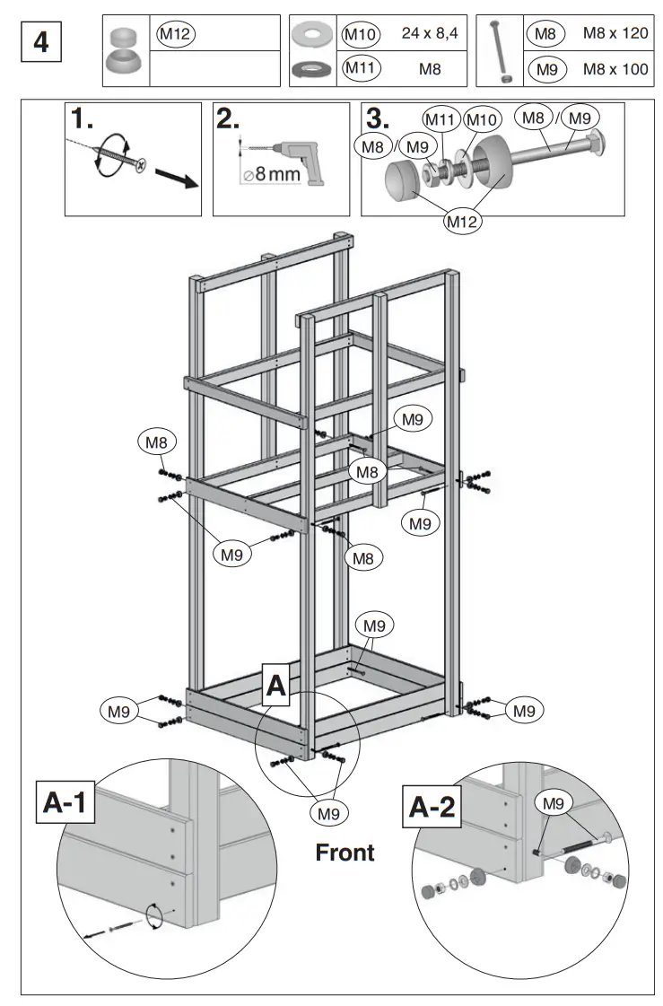 weka 816 1002 00 00 Children Play Tower - Parts 9