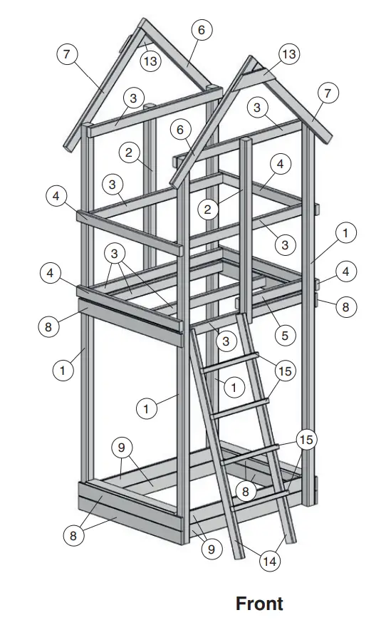 weka 816 1002 00 00 Children Play Tower - overview