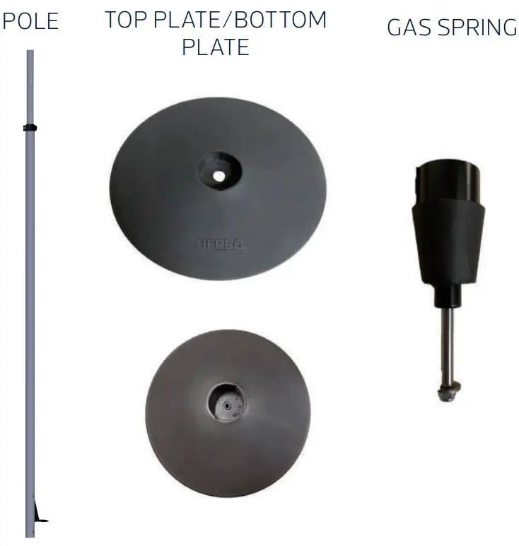 HEPRO GRIPO Grab Pole - Package contents