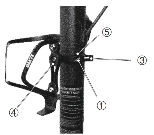 DAXYS DXYWB1 eBike Water Bottle and Holder - stem