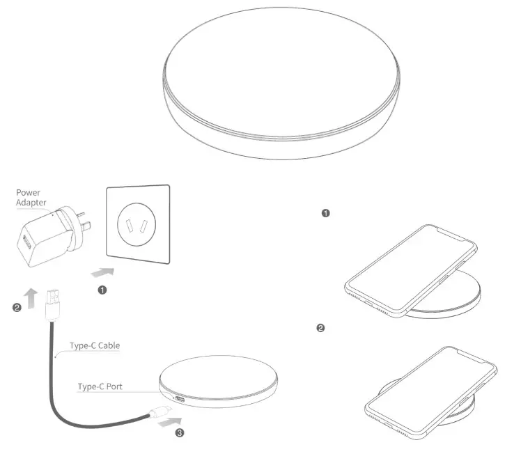 anko 43249138 Wireless 10W Charging Pad