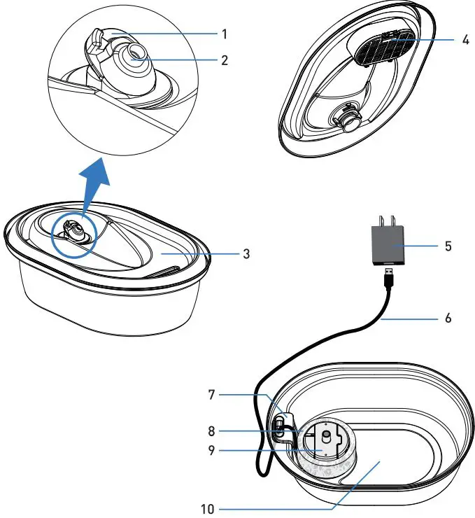 PETLIBRO PLWF003 Stainless Steel Cat Water Fountain-fig3