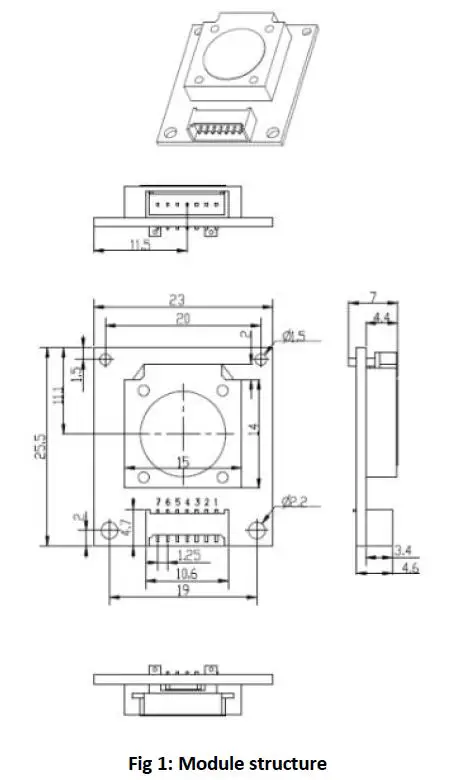 Winsen-ZE08-CH2O-Electrochemical-CH2O-Detection-Module-fig-2