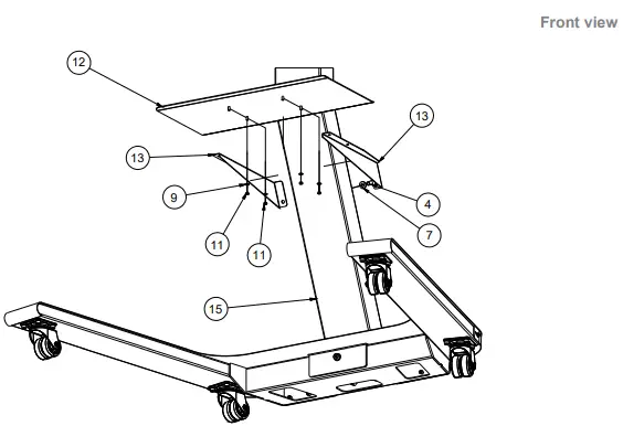 HAGOR WM55H ST SA Flip II Mobile Stand System-FIG5
