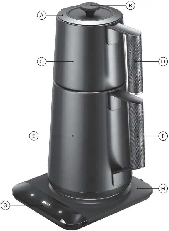 SAKI TeaSmart Turkish Tea Maker A3