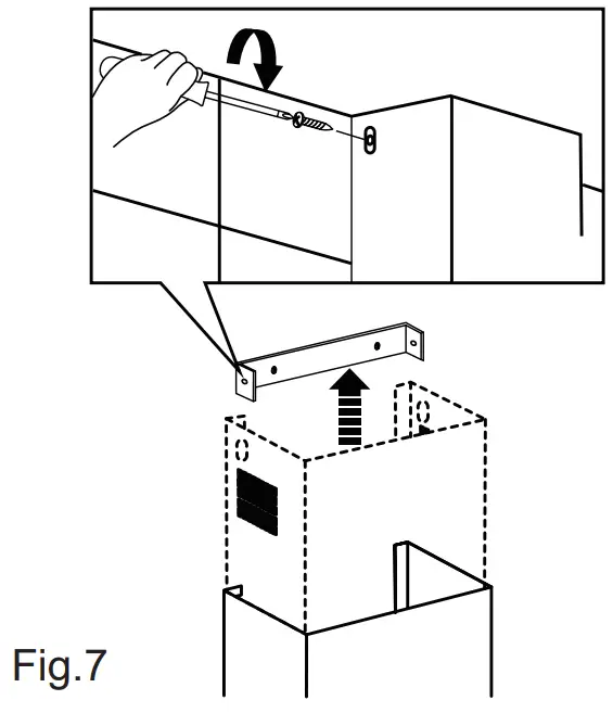 PHILCO PC700SNL Range Hood - Connect ducting adapter