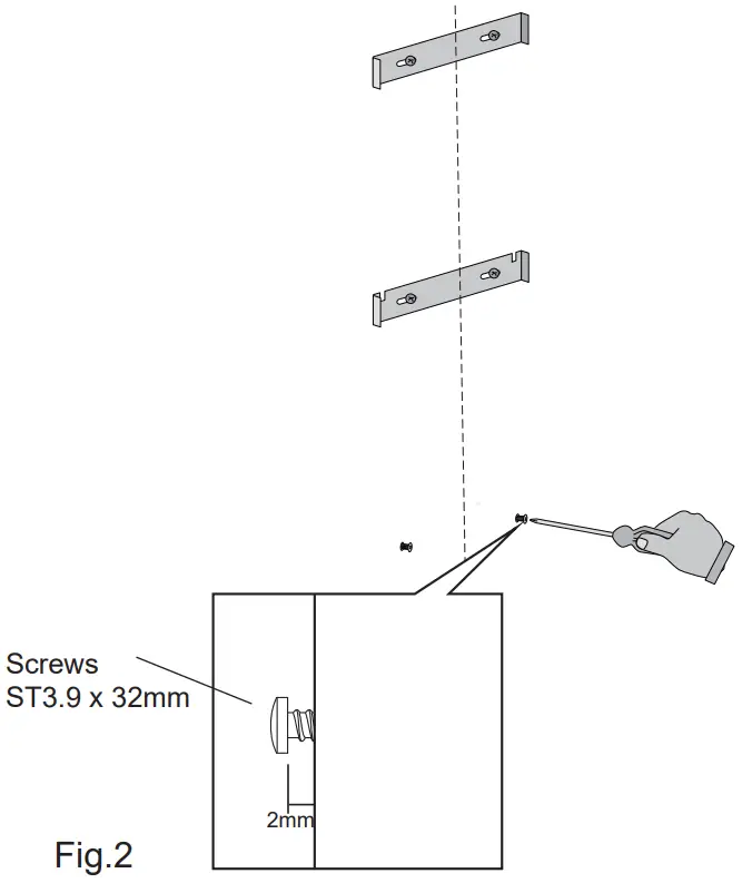 PHILCO PC700SNL Range Hood - chimney brackets