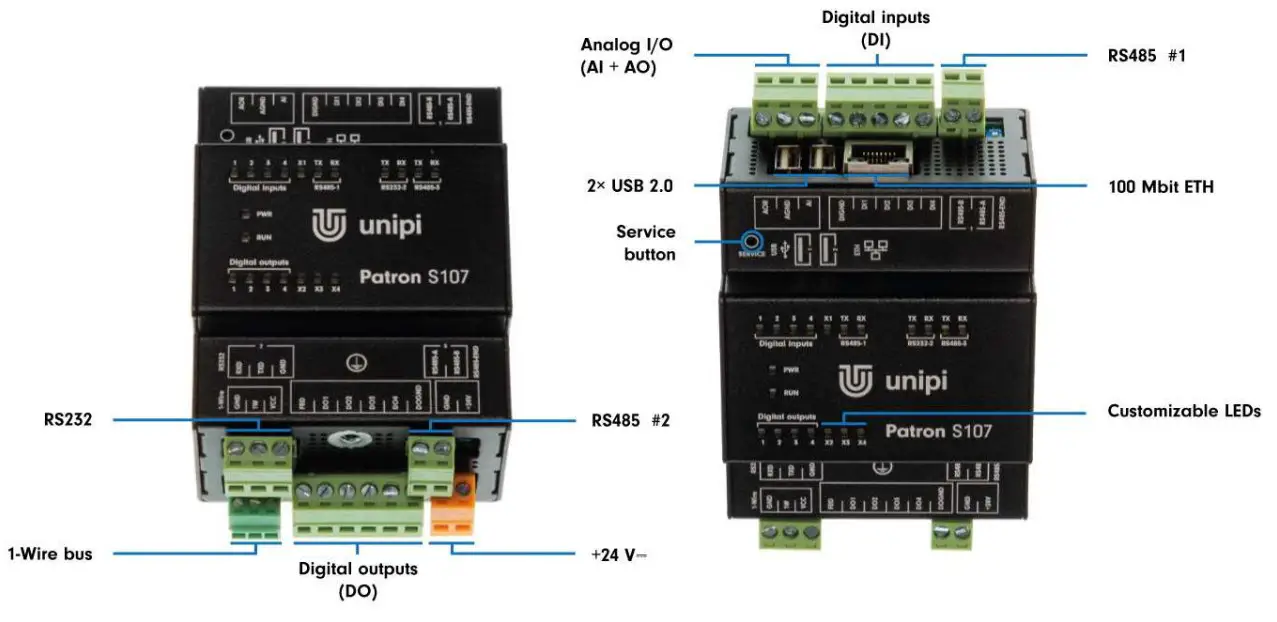 unipi Patron S107 Programmable Logic Controller and Gateway