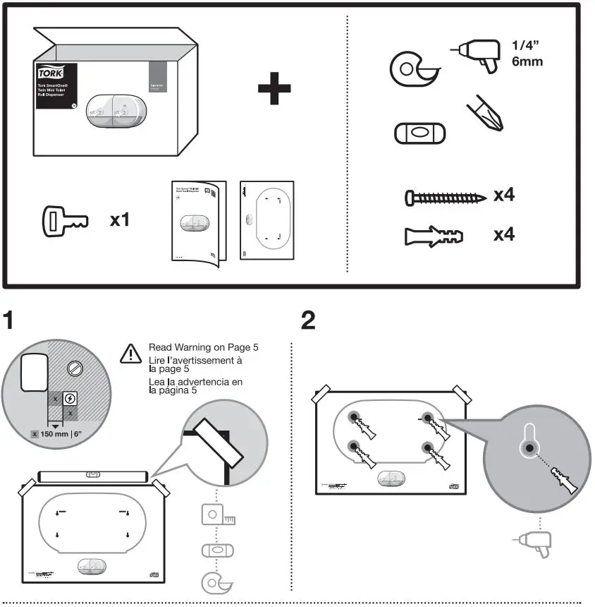 TORK T9 SmartOne Mini Twin Dispenser User Manual - How to use