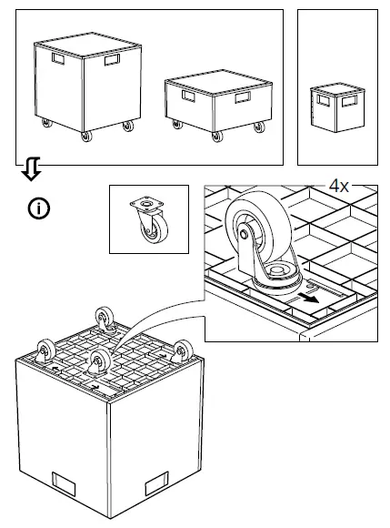 IKEA 10083497 PANSARTAX Storage Box with Lid fig-7