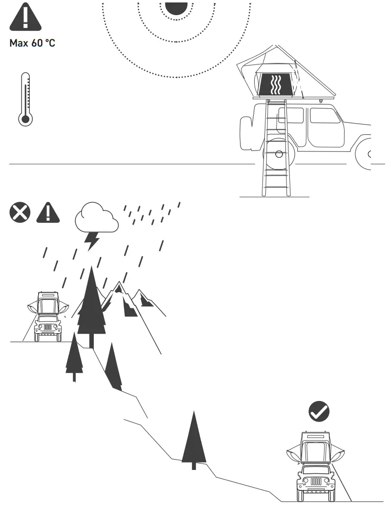 VICKYWOOD CUMARU 135 Aluminum Hard Shell Tent - Assembly 2