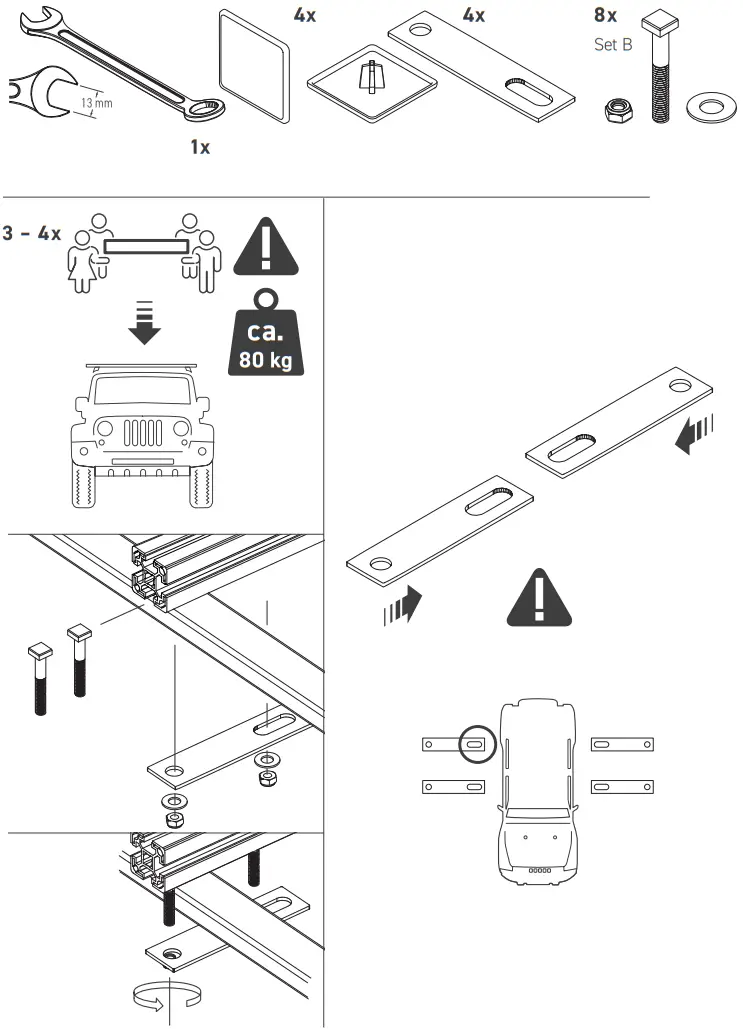 VICKYWOOD CUMARU 135 Aluminum Hard Shell Tent - Assembly 6