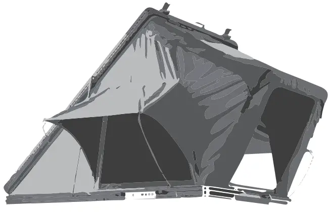 VICKYWOOD CUMARU 135 Aluminum Hard Shell Tent - Figure