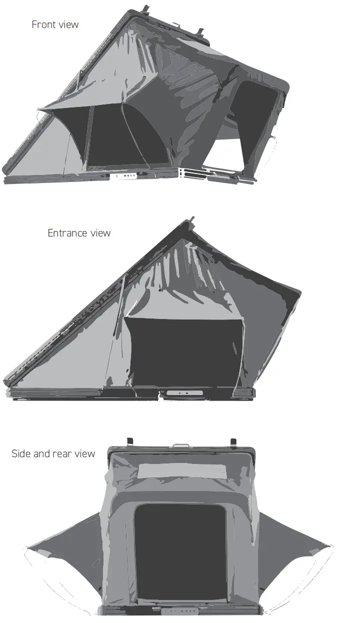 VICKYWOOD CUMARU 135 Aluminum Hard Shell Tent - Product view