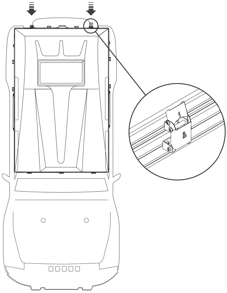 VICKYWOOD CUMARU 135 Aluminum Hard Shell Tent - Setting up