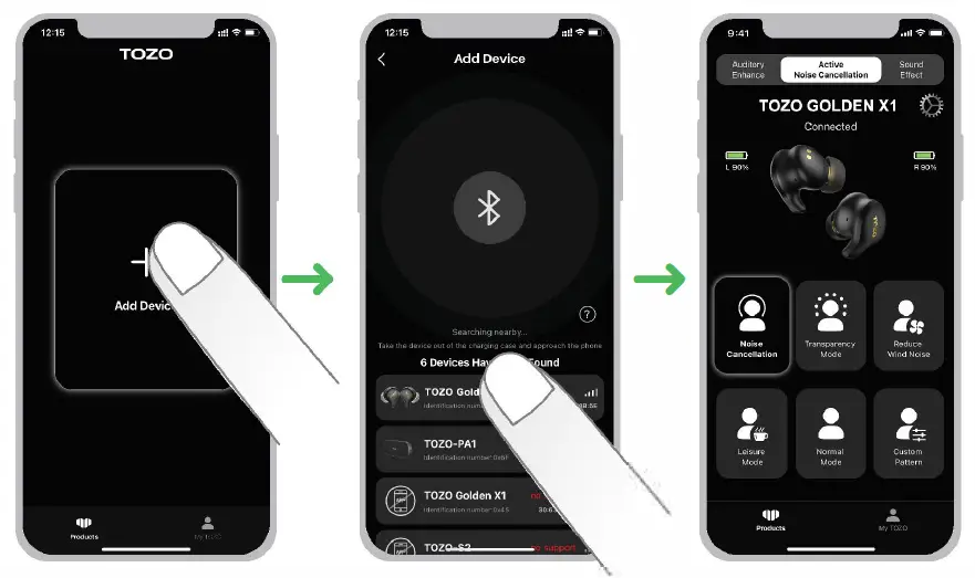 TOZO-Golden-X1-Wireless-Earbuds-10