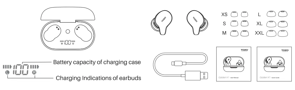 TOZO-Golden-X1-Wireless-Earbuds-12