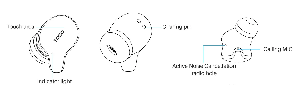 TOZO-Golden-X1-Wireless-Earbuds-13