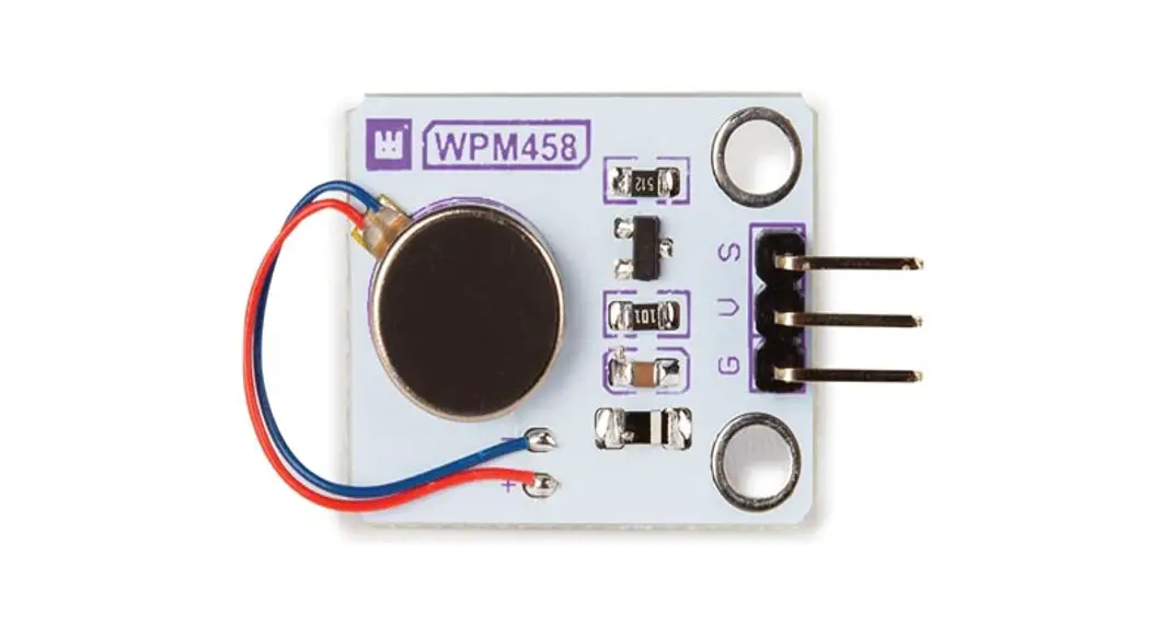 Whadda Wpm48 Vibration Motor Module Instruction Manual Whadda Wpm48 Vibration Motor Module Instruction Manual