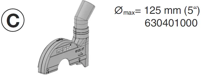 metabo W 18 7-115 Cordless Angle Grinder 11