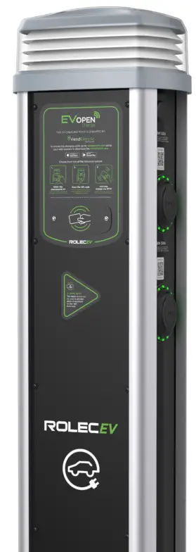 QUANTUM OCPP0410 EV OpenCharge 1x 3.6kW Type 2 Charging Pedestal