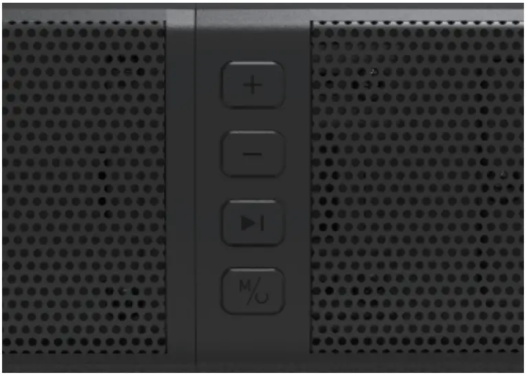 GEOYEAO BT103 Bluetooth Sound Bars for TV with Dual Subwoofer - panel controls