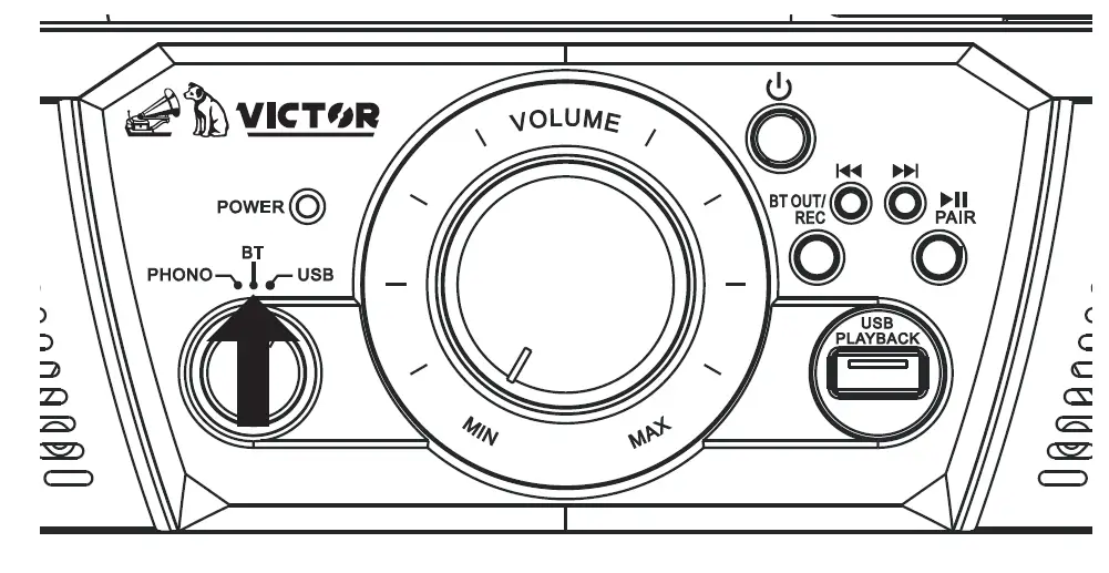 VICTOR-VHRP-1100-BK-5-IN-1-Turntable -System-02