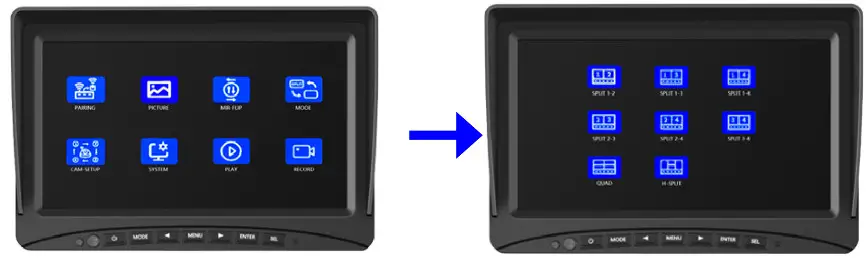 KOBANOICA SWD-VK-CX77 Wireless Backup Camera System - Setting2