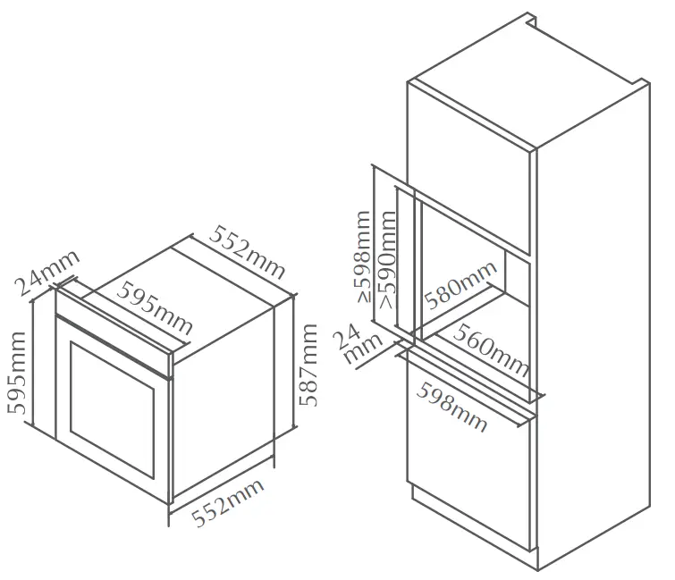 FOTILE KSG7007A Built in Electric Oven fig 1