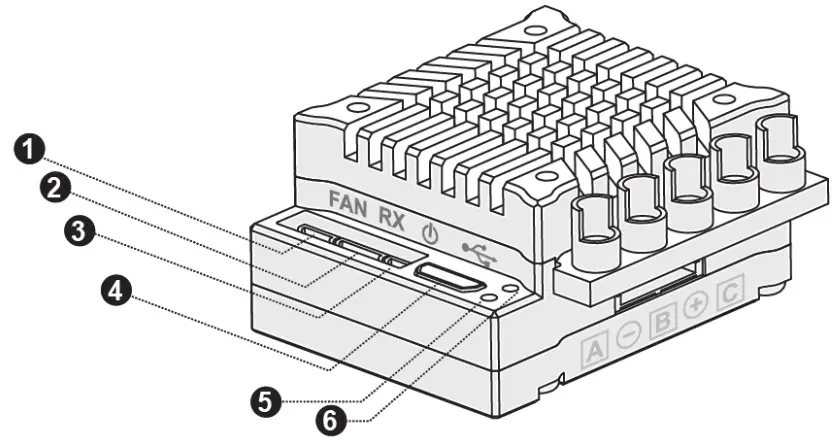 Maclan Racing DRK 160 RS Edition ESC - Diagram