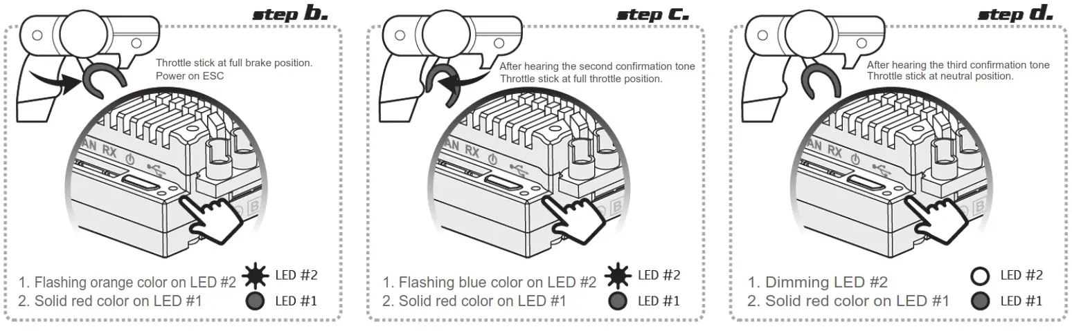 Maclan Racing DRK 160 RS Edition ESC - Radio Calibration