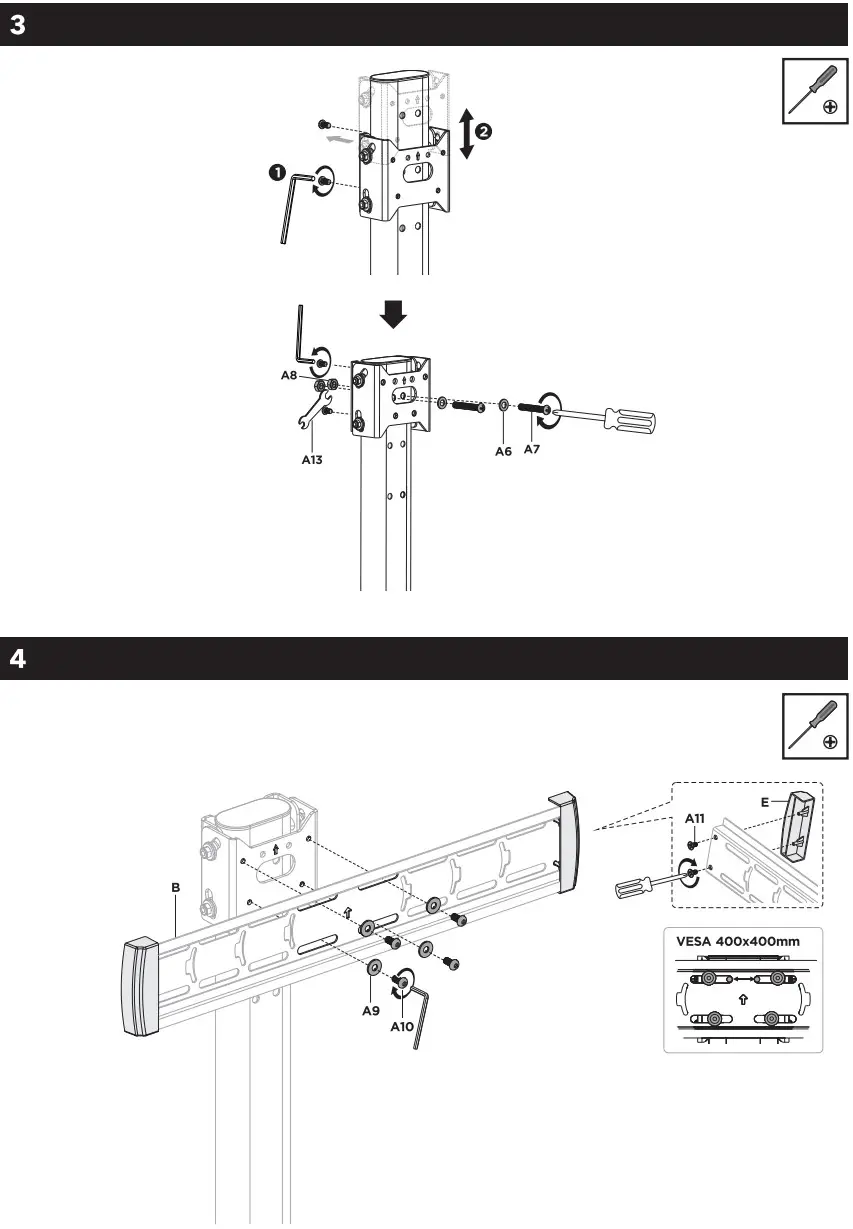 alza ergo APW-EGTTS300B TV Stand - Figure 3