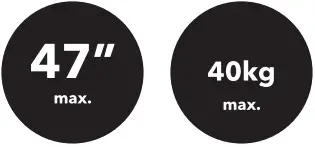 alza ergo APW-EGTTS300B TV Stand - Symbol 1