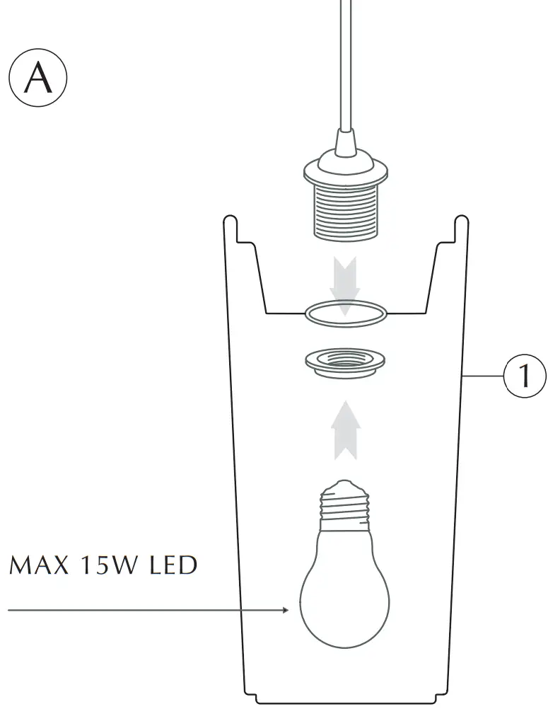 UMAGE Eos Large Floor Lamp - ASSEMBLY 2