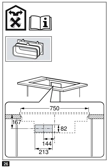 Preparing the unit for circulating-air mode with the adapter