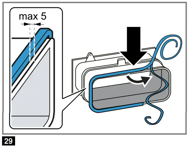 Attaching the seal to the adapter