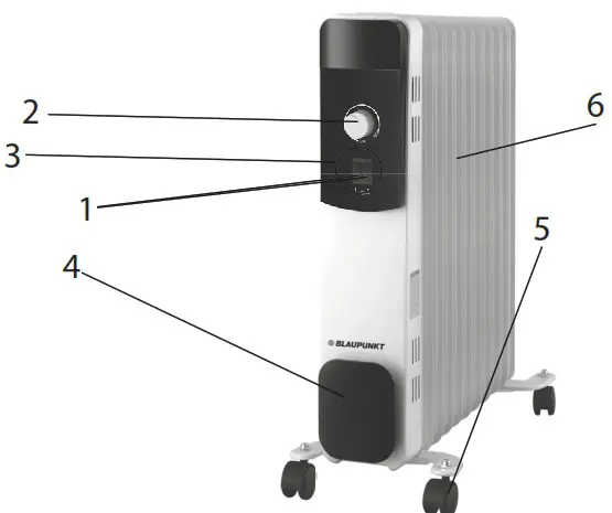 BLAUPUNKT BP 1011 Electric Oil Filled Radiator - Fig