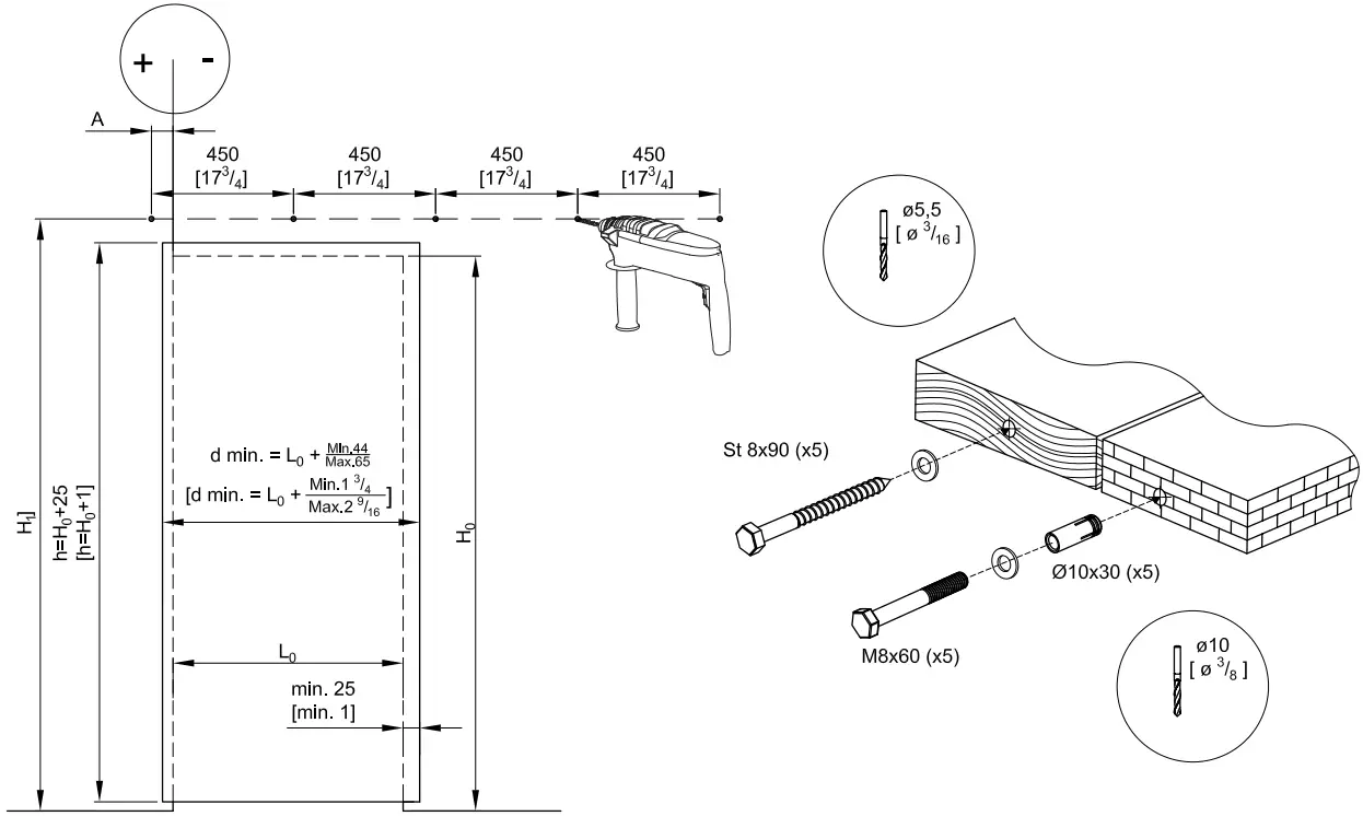 SLID UP SU5372 240 Barn Door Sliding System for 1 Partition Door A1