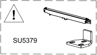 SLID UP SU5372 240 Barn Door Sliding System for 1 Partition Door A2a