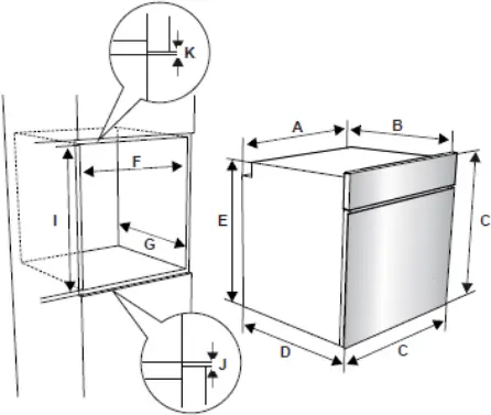 omega OBO650X2 - Installation in a wall unit
